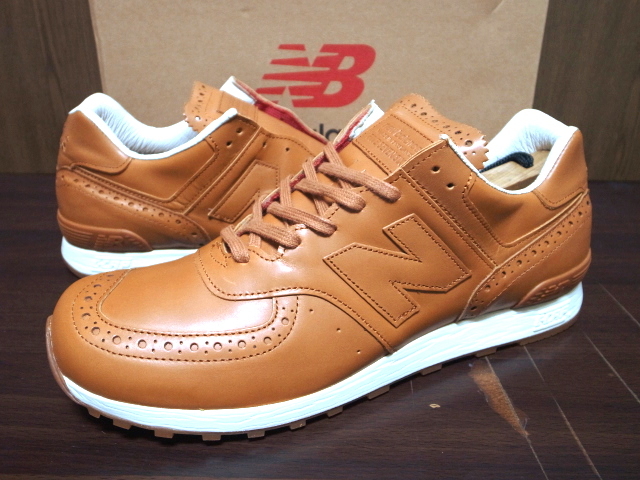 16年製 NEW BALANCE M576 GRB GRENSON ニューバランス グレンソン 別注 MADE.IN.ENGLAND 英国製 カーフスキンレザー ブラウン 茶 US12_画像1