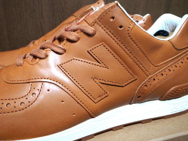 16年製 NEW BALANCE M576 GRB GRENSON ニューバランス グレンソン 別注 MADE.IN.ENGLAND 英国製 カーフスキンレザー ブラウン 茶 US12_画像3