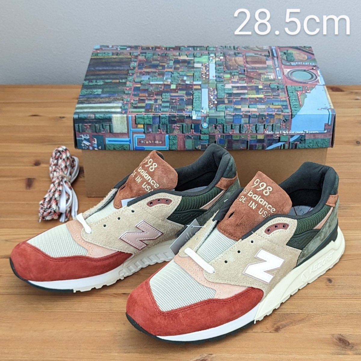 KITH New Balance 998 Beige Chutney Ronnie Fieg Frank Lloyd Wright ロニーファイグ フランクロイドライト キス ニューバランス 28.5cm_画像1