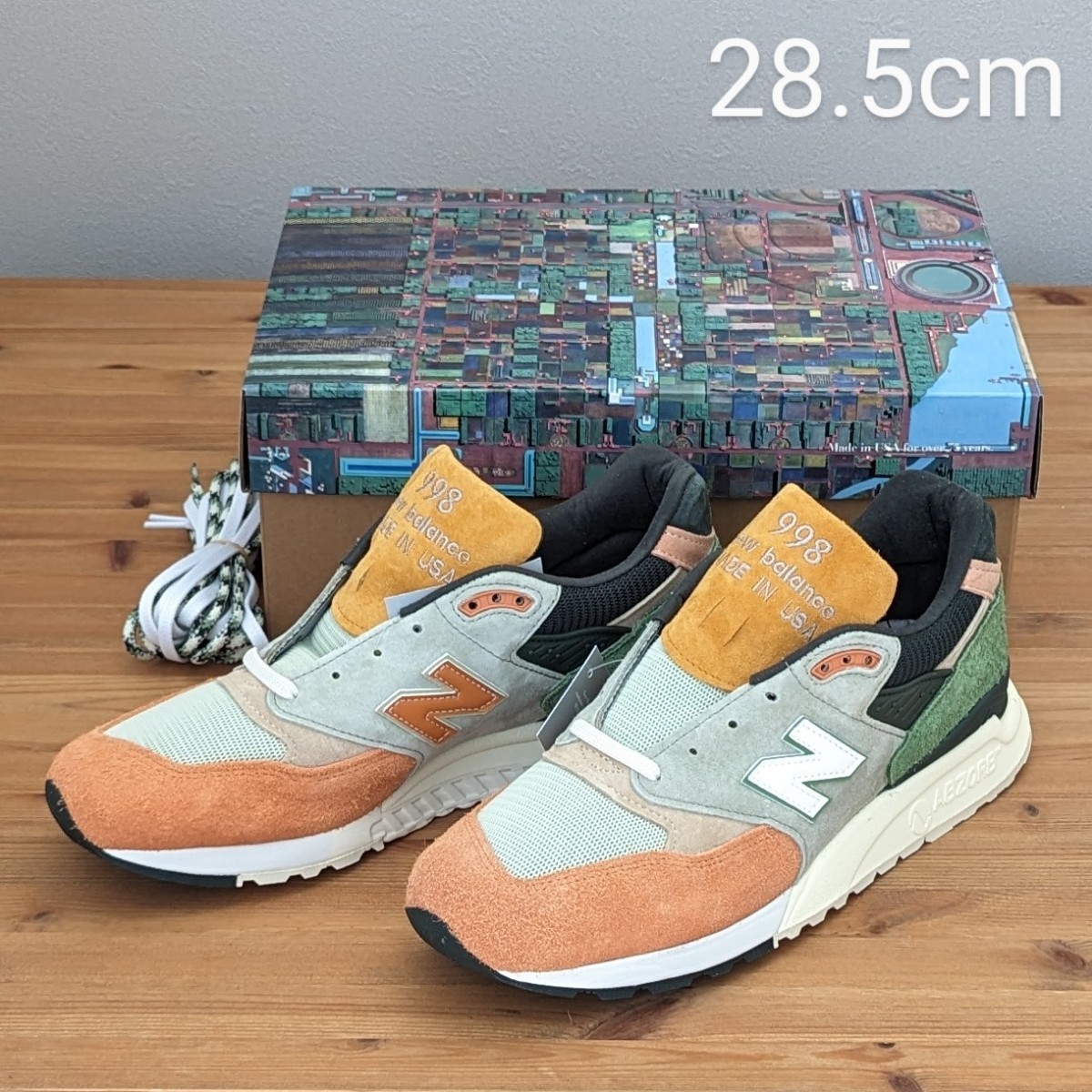 KITH New Balance 998 Ronnie Fieg Frank Lloyd Wright ロニーファイグ フランクロイドライト キス ニューバランス 28.5cm Aloe Wash