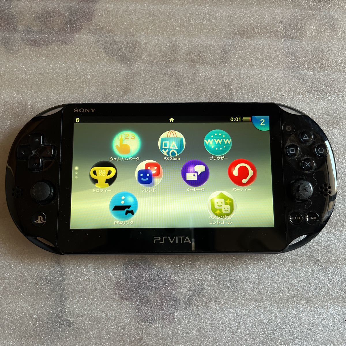 SONY PSVITA PCH-2000 game machine body Sony Playstation Vita PS vita Vita black PlayStation portable 