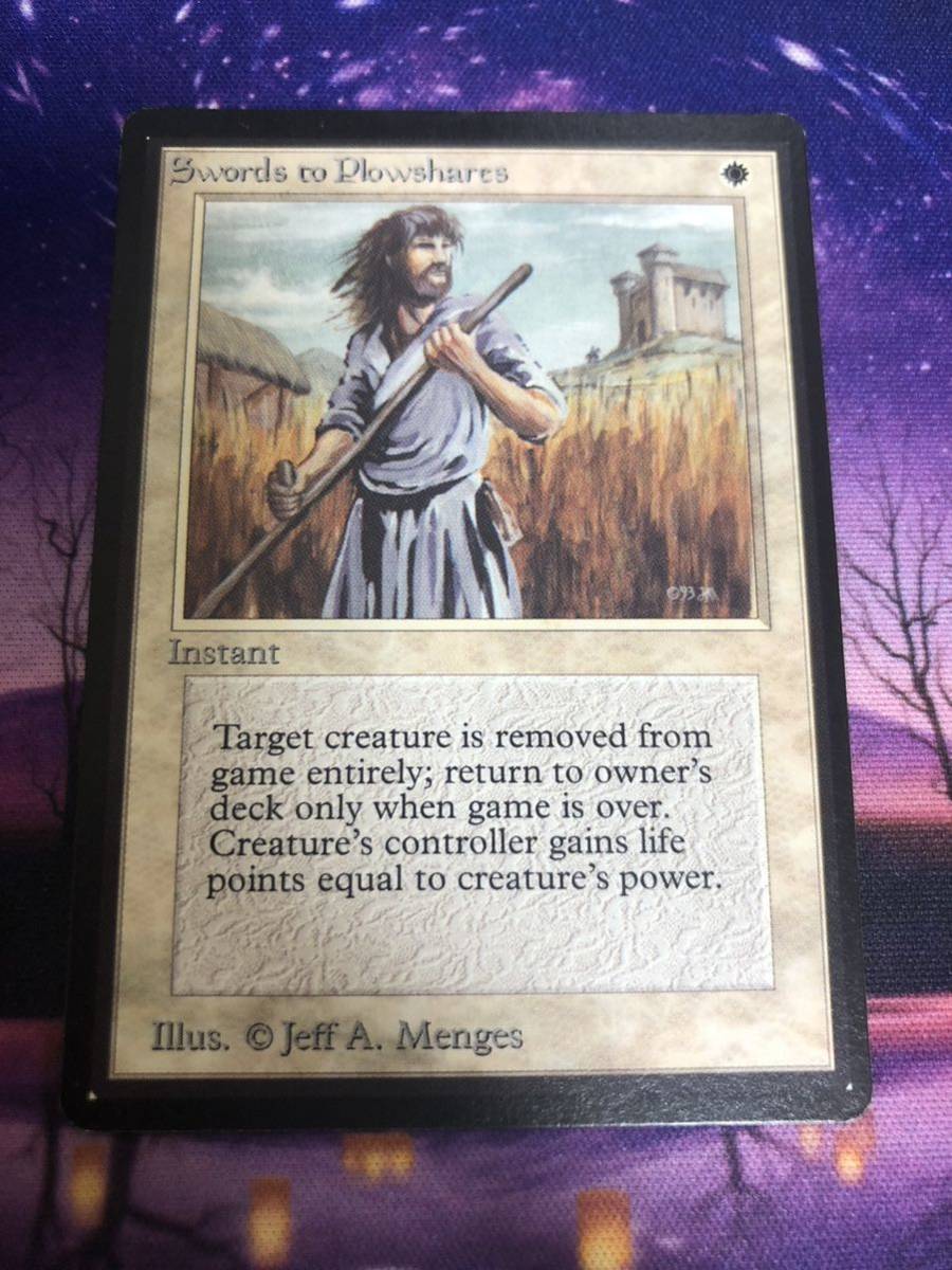 MTG/剣を鍬に/Swords to Plowshares/LEB/希少/A_画像1