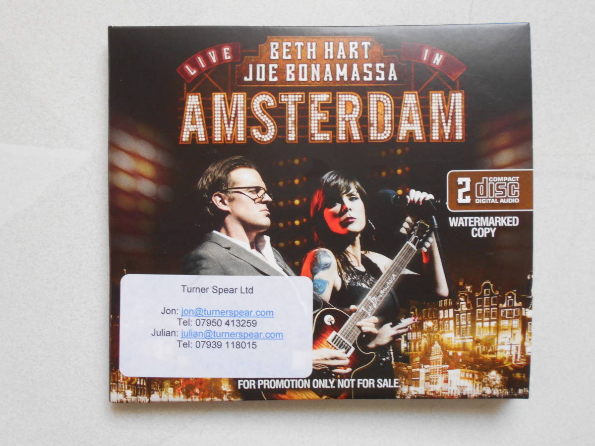 BETH HART/JOE BONAMASSA/LIVE IN AMSTERDAM/2CD PROMO/紙ジャケの画像1