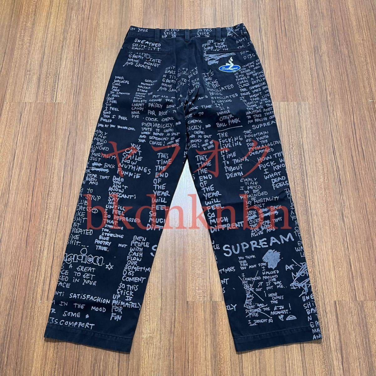 新品 黒30 23SS Gonz Poems Chino Pant】 ゴンズチノパン pin up
