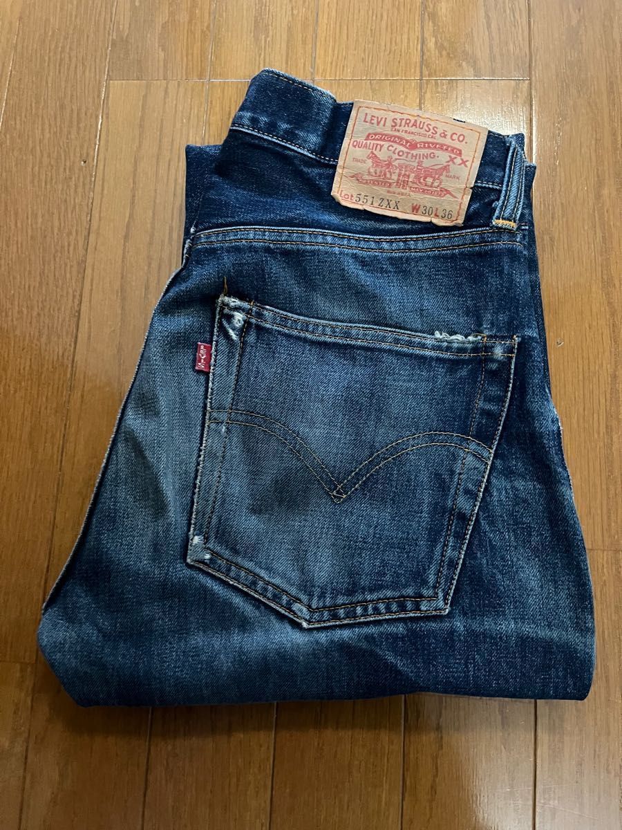希少 90'Levi''s リーバイス551ZXX w30 l36 ビッグE 555 希少 90'Levi''s リーバイス551ZXX w30 l36 ビッグE 555