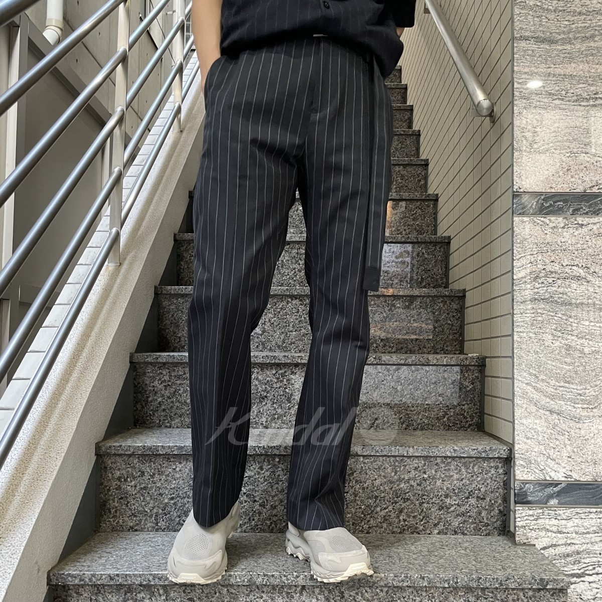 sacai 23SS Chalk Stripe Pantsベルト付チョークストライプスラックス