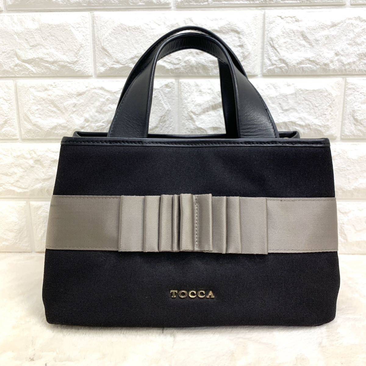 極美品　TOCCA トッカ　キャンバス　2way ハンドバッグ ショルダー