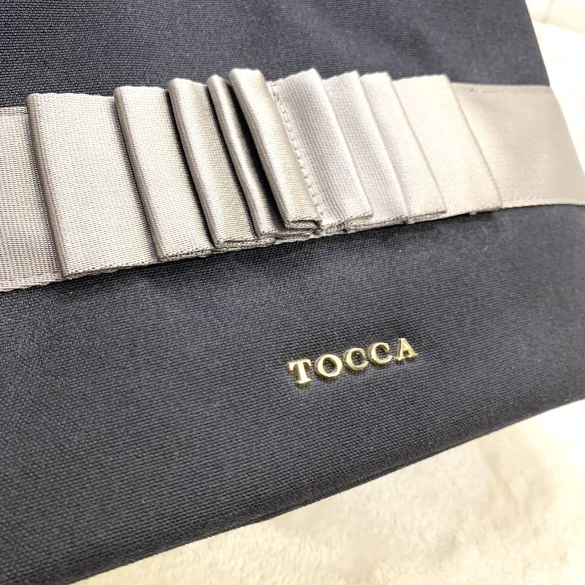 極美品　TOCCA トッカ　キャンバス　2way ハンドバッグ ショルダー