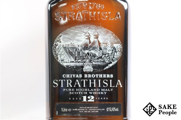 ◇注目! ストラスアイラ 12年 旧ボトル 1000ml 43% 箱 スコッチ