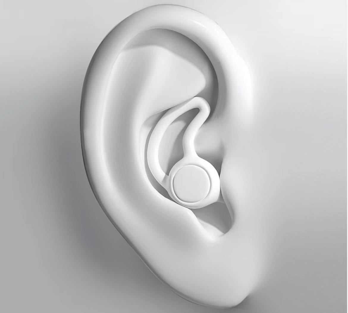 睡眠用耳栓3層ノイズリダクション　睡眠用ノイズキャンセリング　白　ホワイト　耳栓_画像3