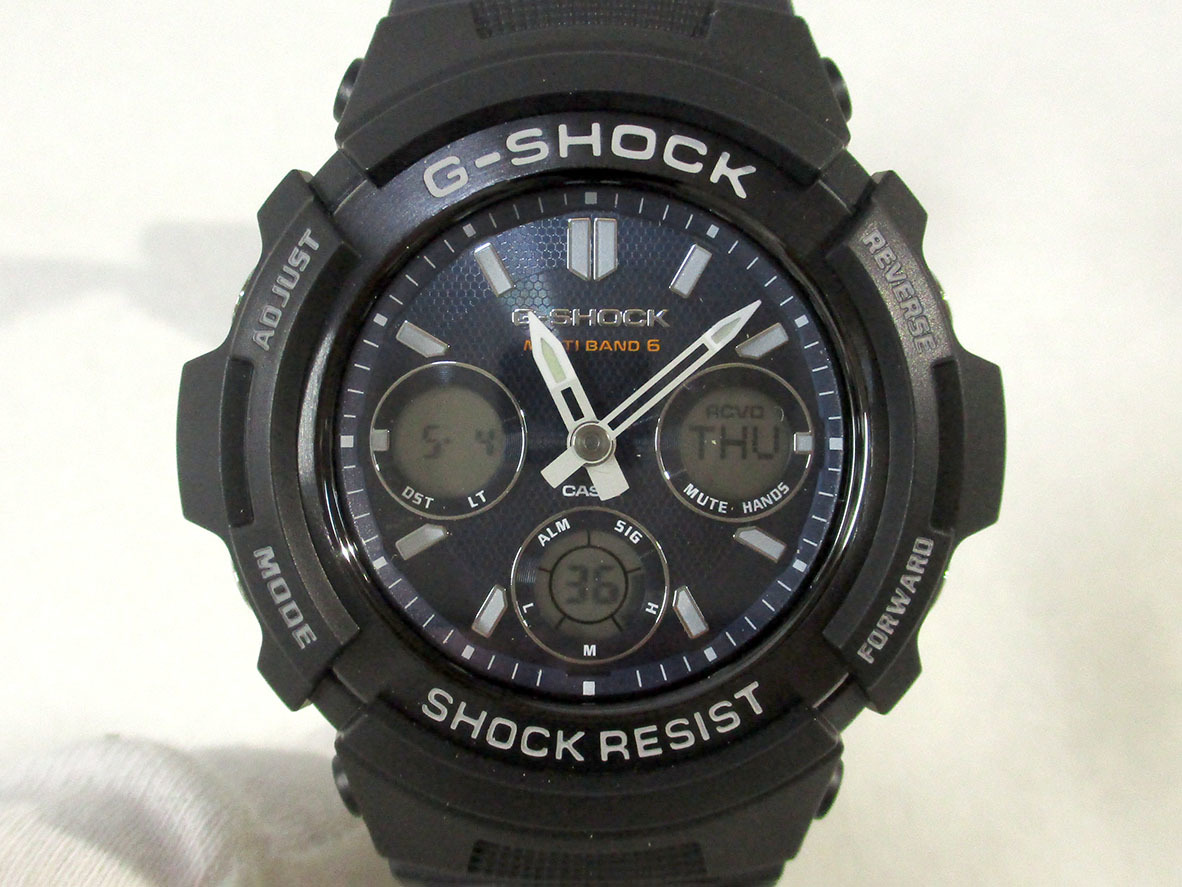 CASIO★G-Shock　AMG-M100SB　電波ソーラー　メンズ腕時計★S10164_画像1