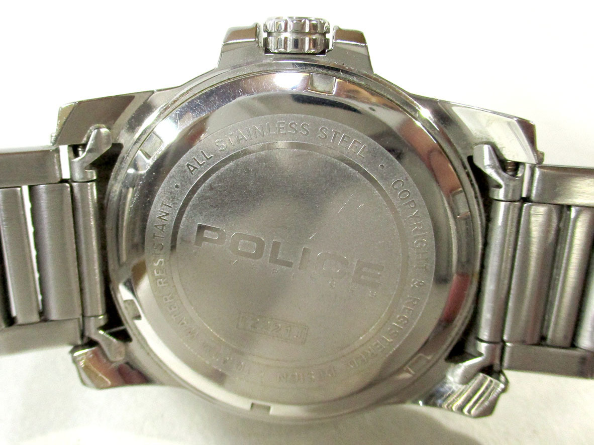 POLICE★ポリス　12221J　SS　クォーツ　メンズ腕時計★S9969_画像3