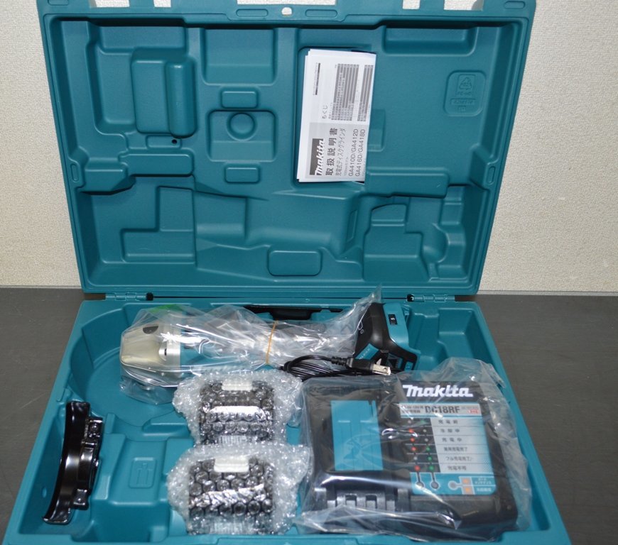 makita マキタ】ディスクグラインダGA412DRGX 純正 バッテリ2個 18V6