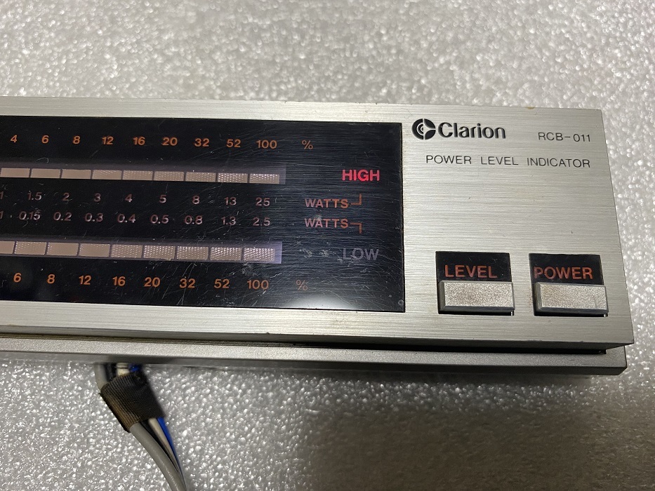 クラリオン Clarion RCB-011 パワー レベル インジケーター インジ KSC-7070 流れる GX51 GX61 GX71 GX81 GZ10 GA61 AE86_画像2