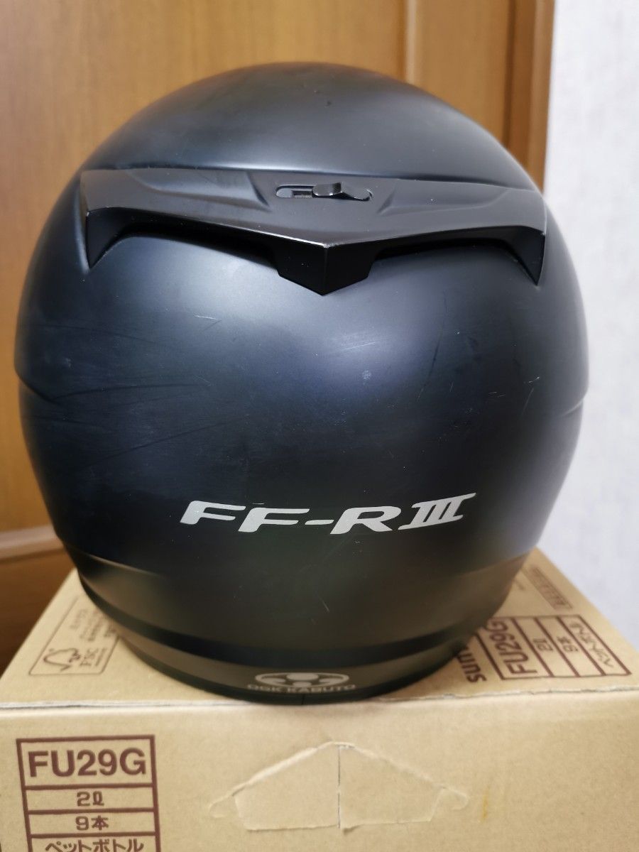 KABUTO FF-R3 M57.58cm 2011年4月製造 マットブラック　新品チークパット付き