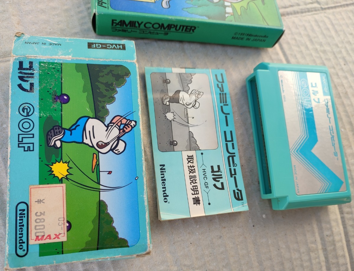 ジャンク品　FC ファミコン カセット ソフト マリオオープンゴルフとテニスとゴルフ　MARIOOPEN GOLF 箱 説明書 ファミリーコンピュータ_画像6