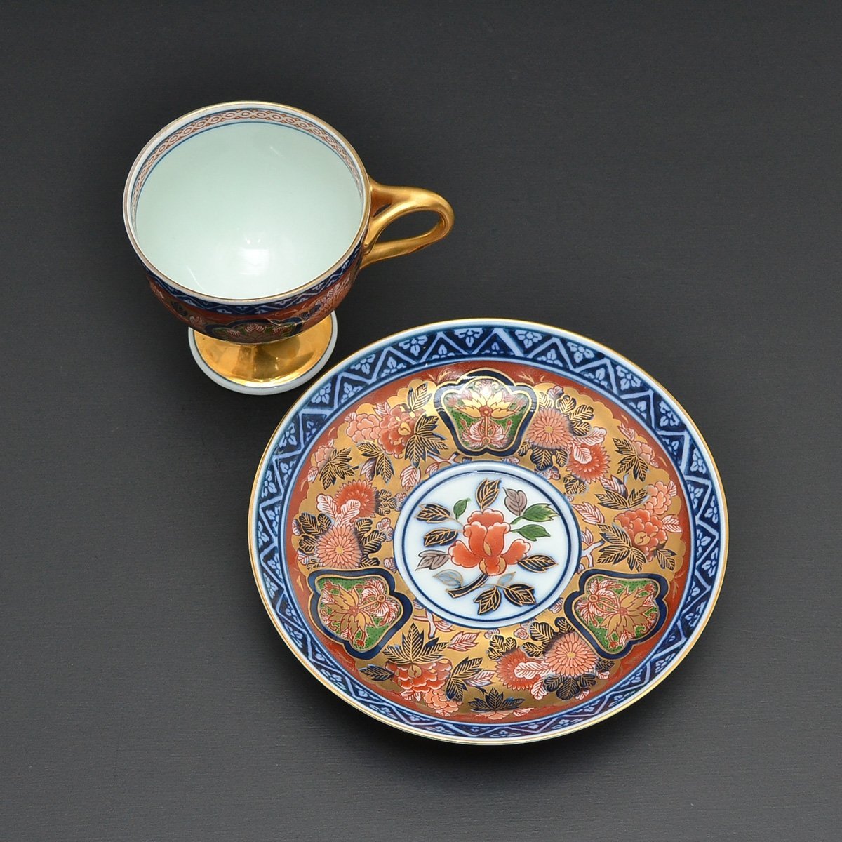 ◎457337 【SALE♪】 良品 日肥 其泉 作 昭和年製印 極錦金彩古伊万里