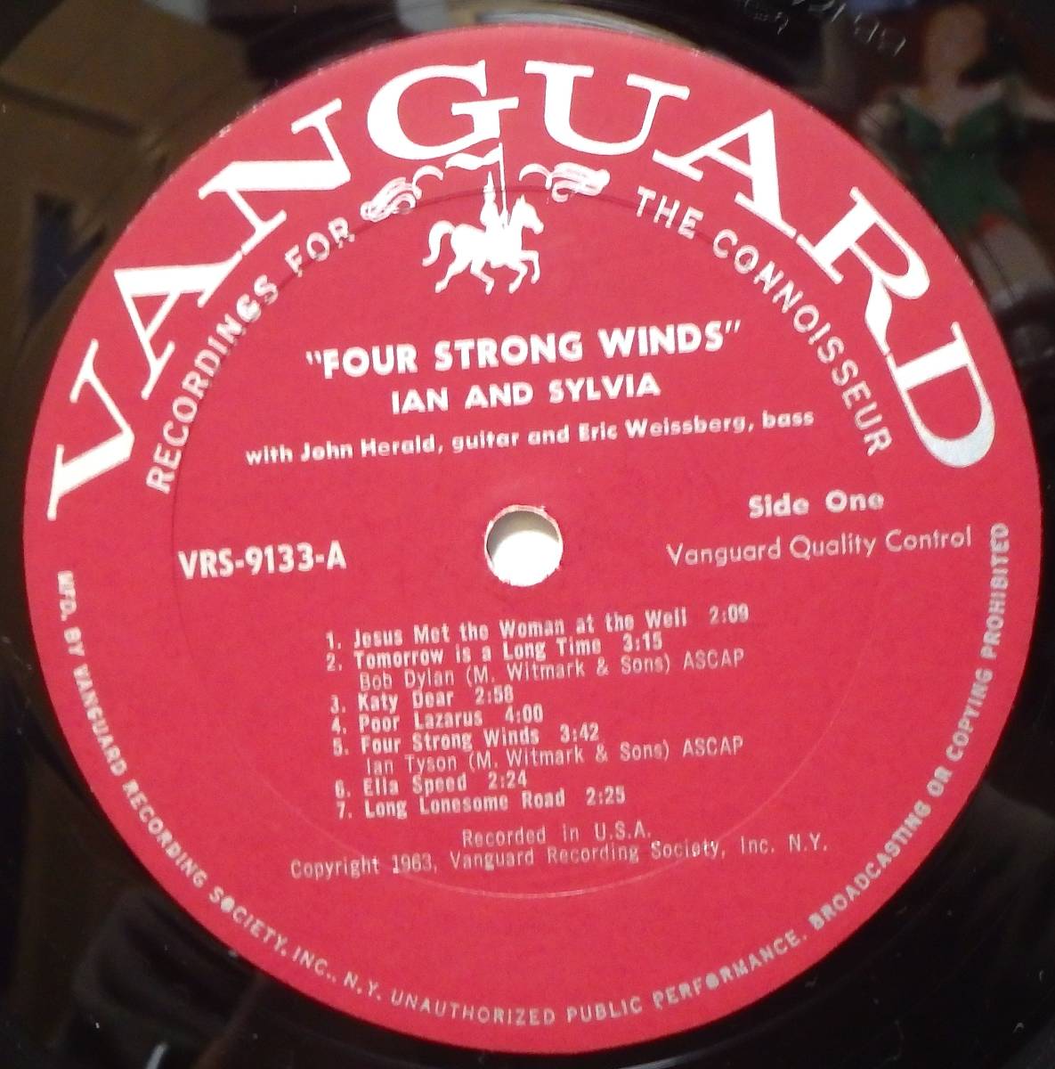 【CF075】IAN & SYLVIA「Four Strong Winds」, 63 US mono Original ★フォークの画像3