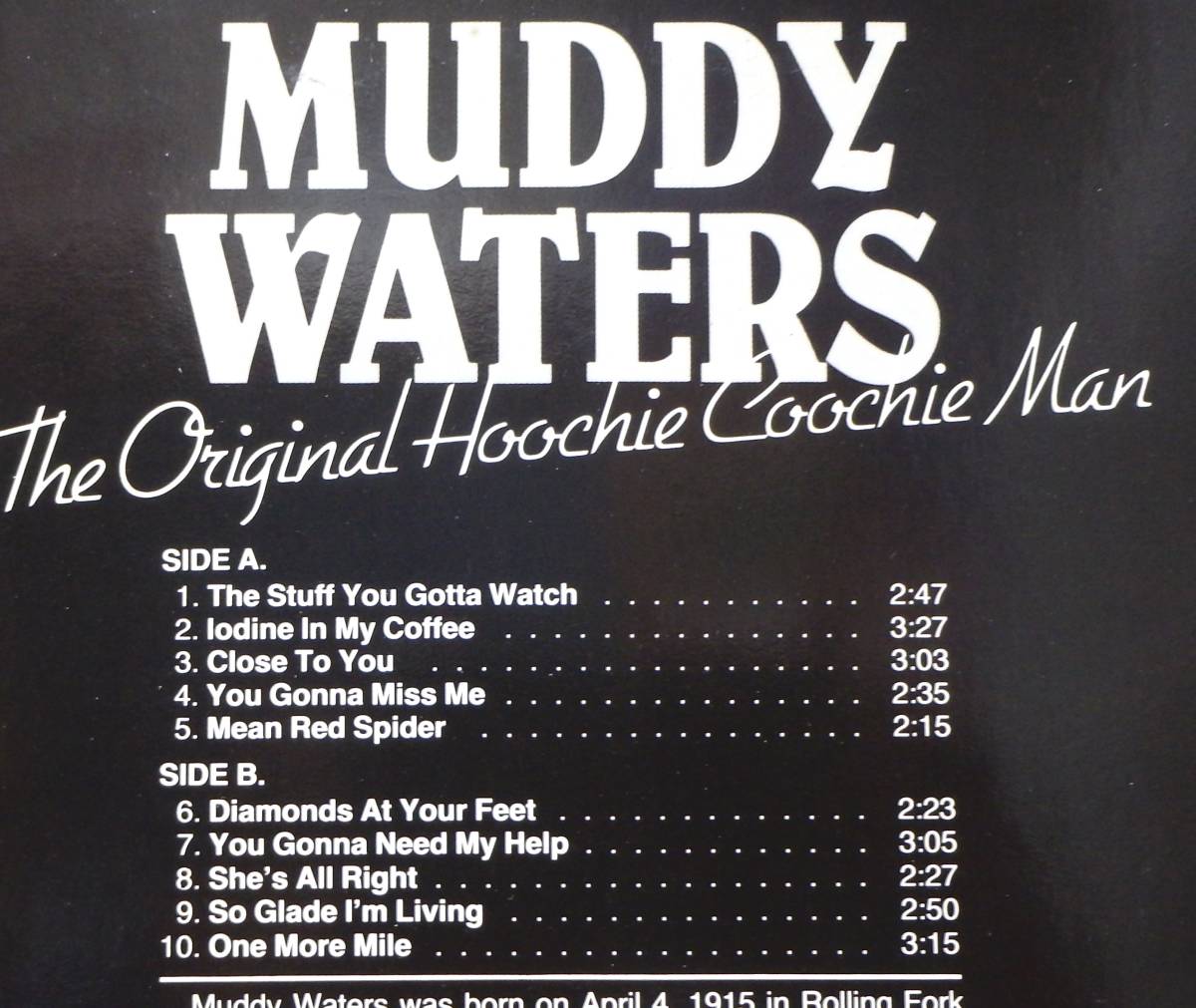 [BB014]MUDDY WATERS[The Original Hoochie Coochie Man], EUROPE(HOLLAND) Compilation * Chicago * блюз 