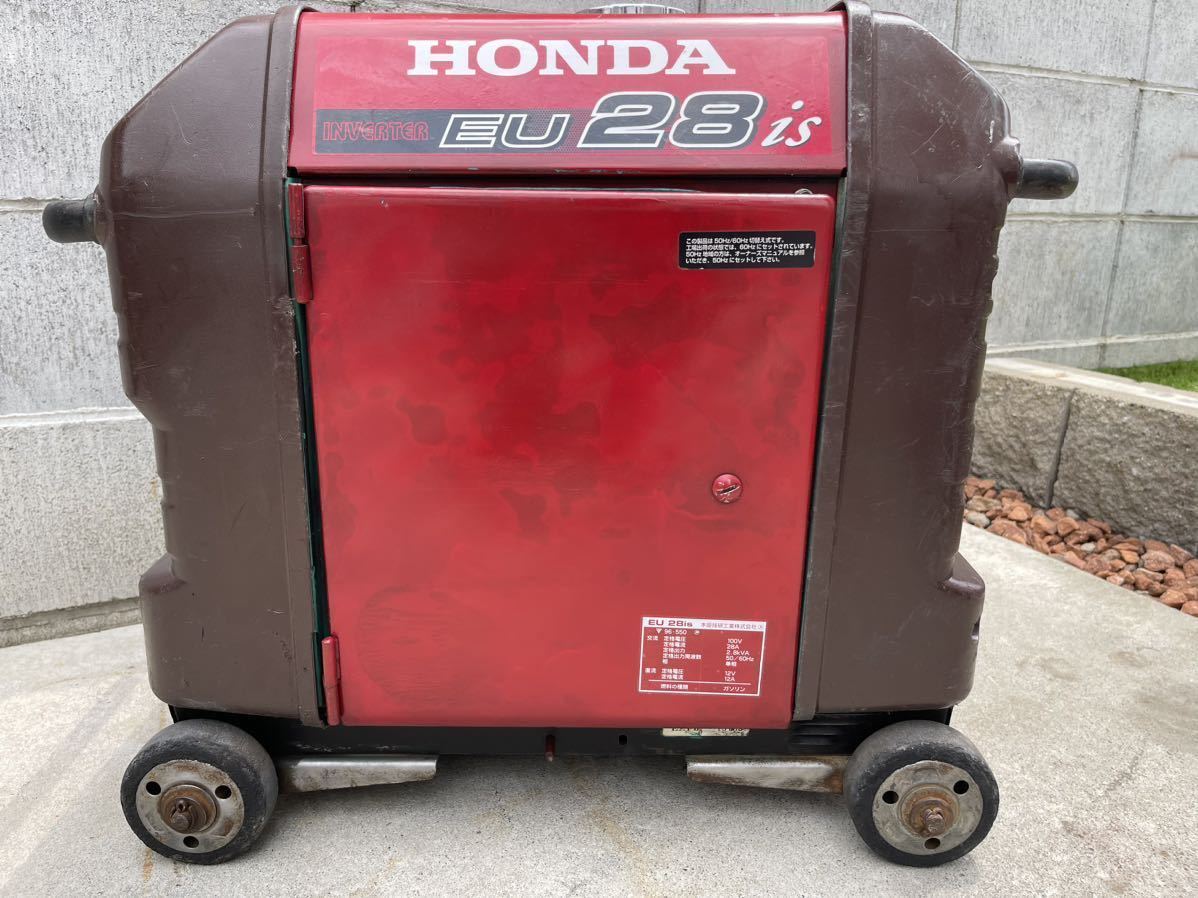 動作確認済み】【バッテリー新品】Honda EU28is インバーター発電機