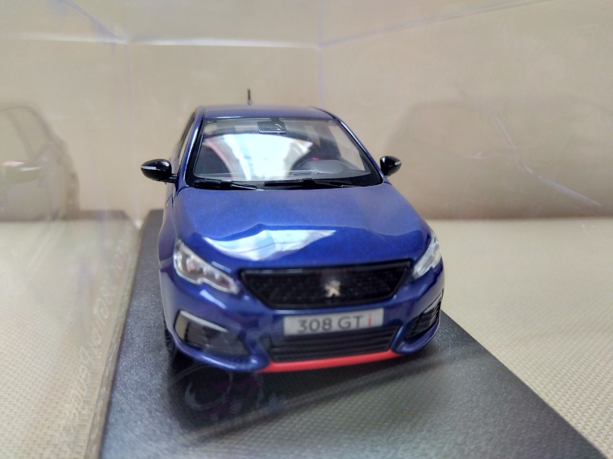 NOREV プジョー 308 GTi by Peugeot Sport(ブルー×ブラック)1/43 ミニカー ノレブ