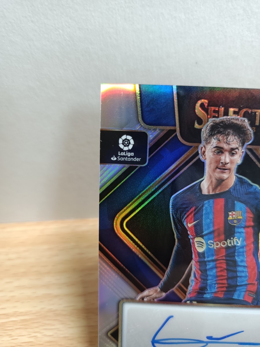 ガビ☆直筆サインカード☆2022-23 Select La Liga Soccer Gavi Silver