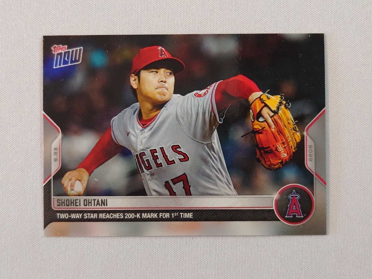 人気の topps now card 大谷翔平 ロサンゼルス・エンゼルス 200奪三振