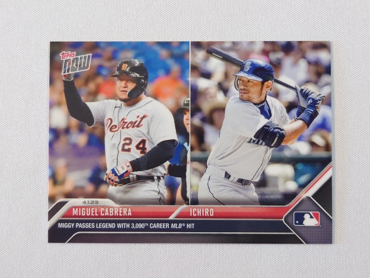 topps now card Miguel Cabrera ICHIRO Detroit Tigers 25 MLB 2023 トップスナウ カード ミゲル・カブレラ イチロー タイガース 11