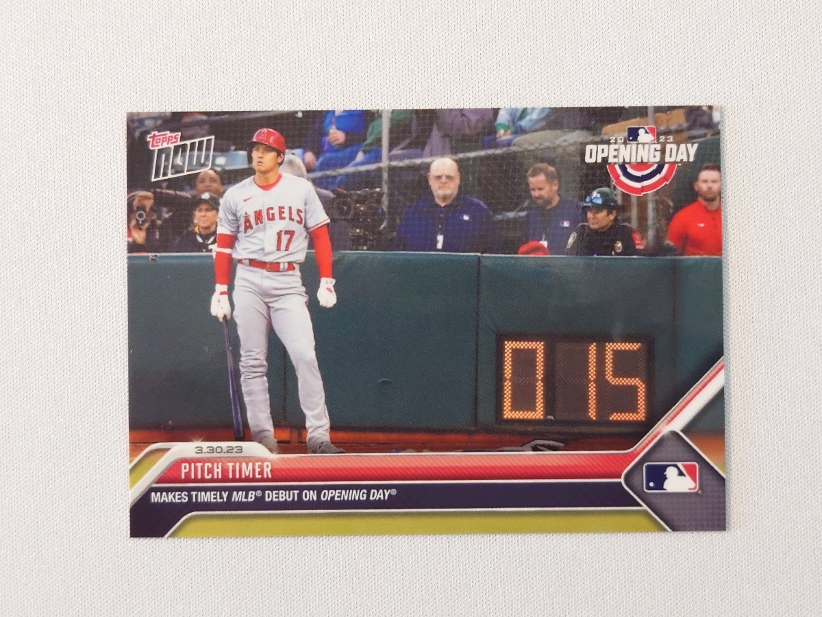 topps now card 大谷翔平 ロサンゼルス・エンゼルス ピッチタイマー #13 MLB 2023 トップスナウ カード 日本ハム 侍ジャパン 11