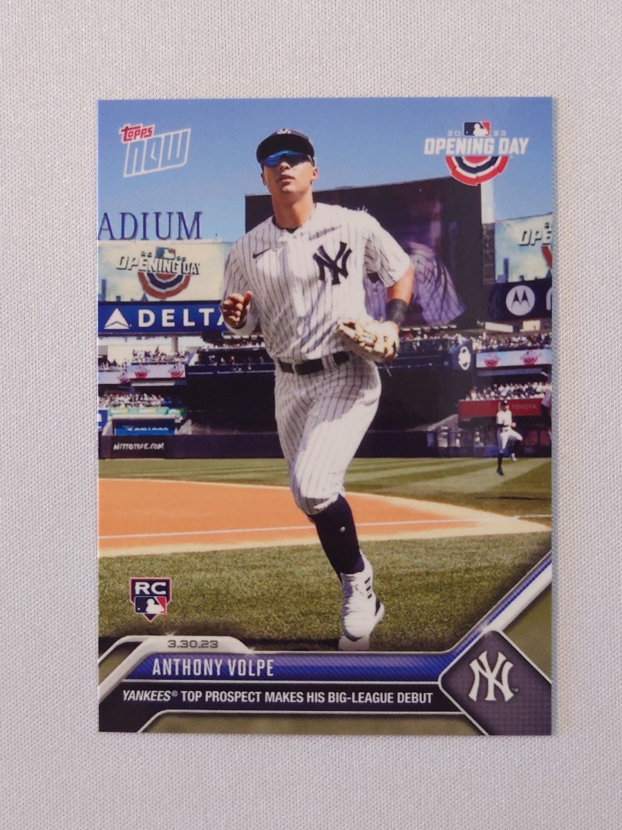 topps now card Anthony Volpe New York Yankees #2 MLB 2023 トップスナウ カード アンソニー・ボルピー ニューヨーク・ヤンキース