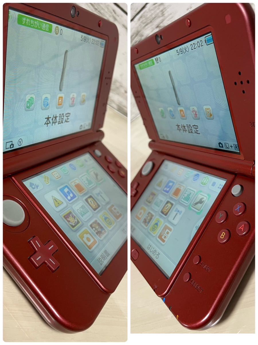 上下IPS液晶】Newニンテンドー3DS LL メタリックレッド 本体