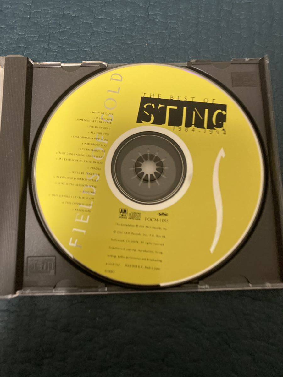 スティング/フィールズ・オブ・ゴールド～ベスト・オブ　Sting 日本盤　シングルCD付き_画像3