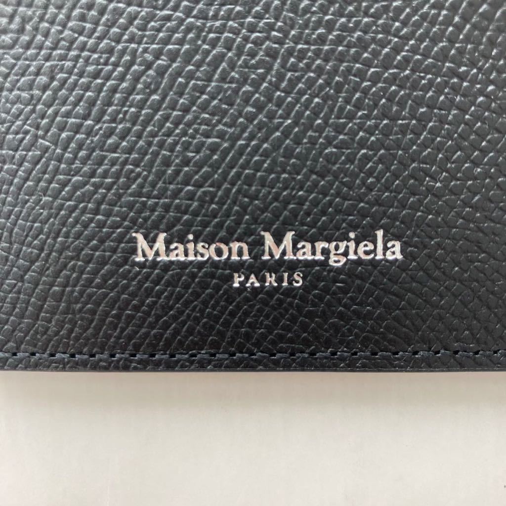 【新品未使用 Maison Margiela メゾンマルジェラ レザーパスケース】ブラック 黒 フリーサイズの画像4