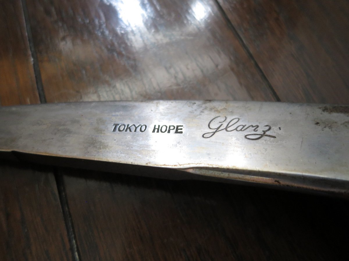 希少! ヴィンテージ TOKYO HOPE GLANZ グランツ 東京 ホープ ブラウン系 木製シャフト W 33cm H 77cm ピッケル 登山の画像10