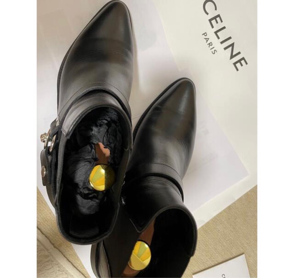 CELINE セリーヌ カマルグバイカーチェルシーブーツ 登坂広臣 CELINE セリーヌ カマルグバイカーチェルシーブーツ 登坂広臣