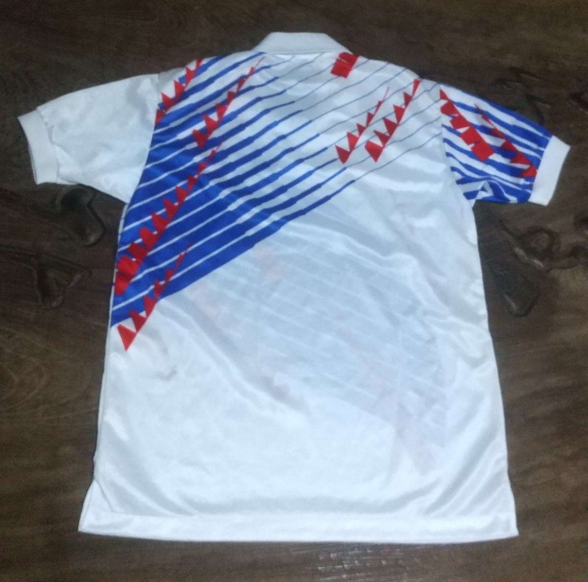 値下げ交渉 1994年 日本代表 asics/アシックス 日本製 検) JFA JAPAN OFFICIAL SHIRT KAZU FIFA WORLD CUP カズ ドーハ ワールドカップ Y2K_画像6