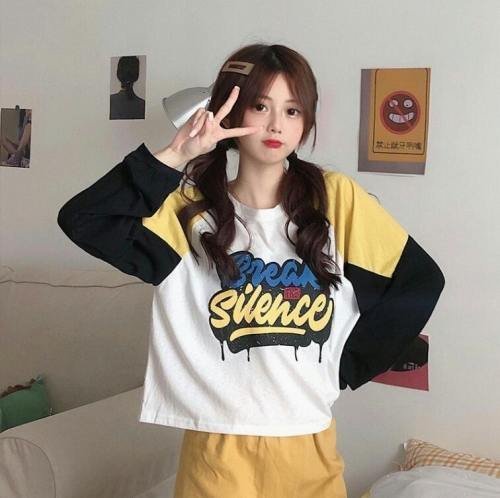 韓国風 レディース Tシャツ 新しい春 カジュアル ファッションTシャツ ブラウス ピンク XL