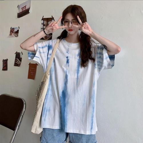 韓国風 レディース 半袖Tシャツ 夏新しい 気質 ファッションTシャツ Tシャツ イエロー M