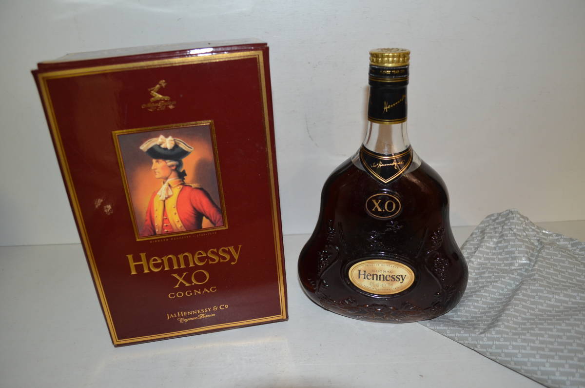 Hennessy ヘネシーXO ブランデー クリアボトル お酒 金キャップ 古酒
