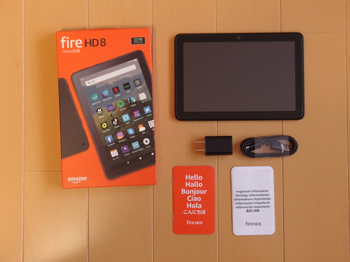 中古】Amazon Fire HD 8 タブレット ブラック 第10世代［8型 /Wi-Fi 