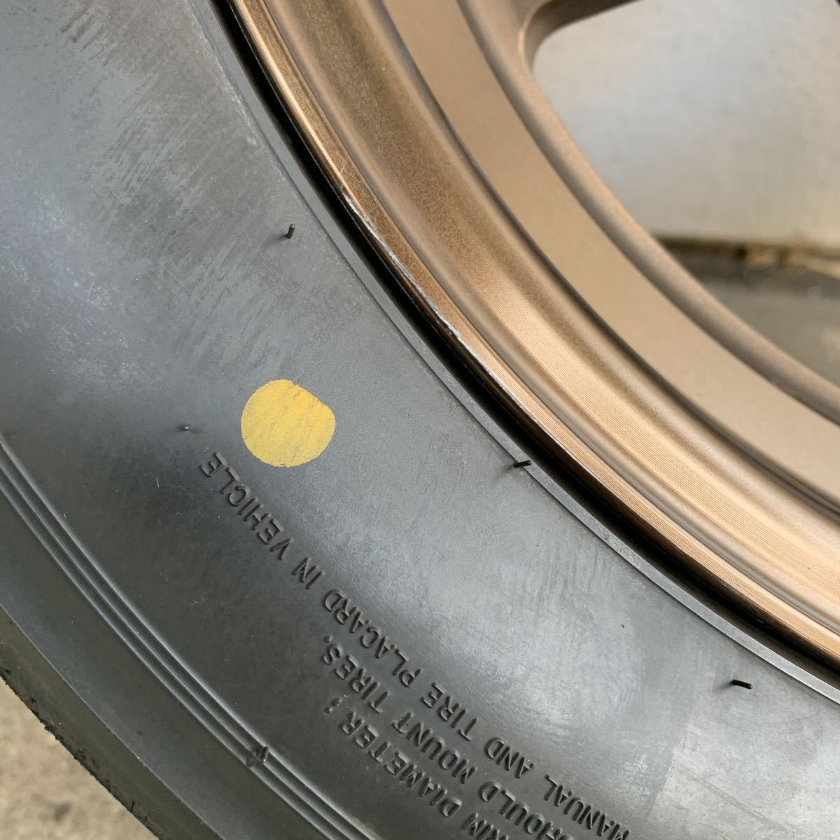 RAYS TE37V 15インチ 7.5J +25 4-100 ブロンズ スポークステッカー付き