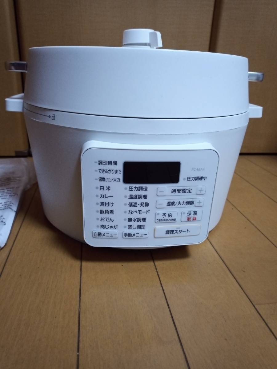 アイリスオーヤマ 電気圧力鍋 PC-MA4-W 4.0L 低温調理可能_画像3