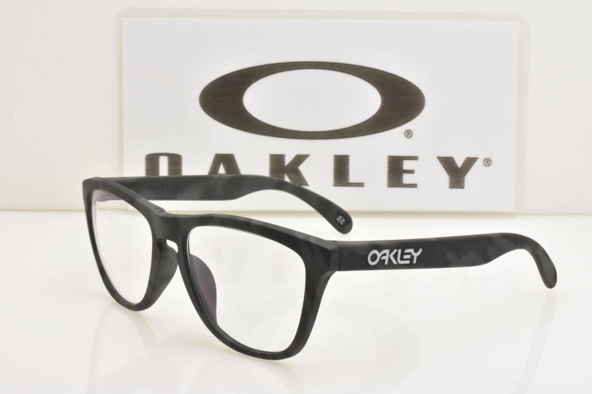 ★新品・正規輸入品！OAKLEY オークリー OX8137A-0454 Frogskins RXA フロッグスキンRXA ブラックカモ 純正クリアーレンズ★