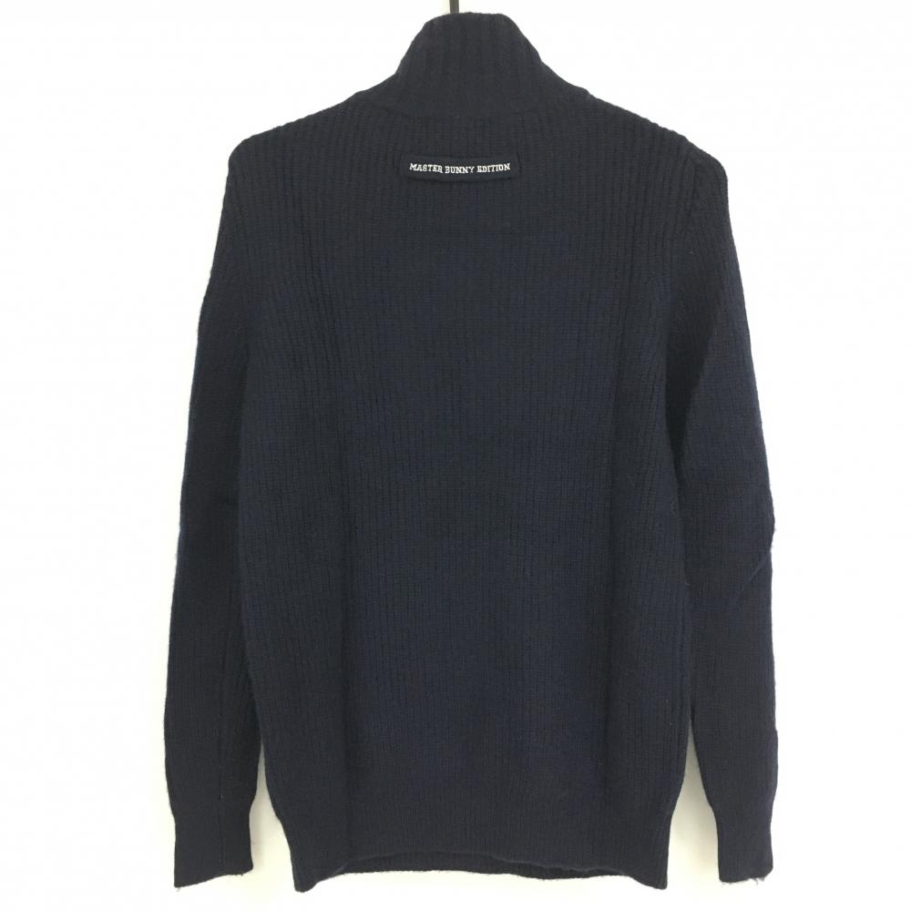 クーポン対象外】 ハーフジップ ネイビー セーター 【超美品】マスター