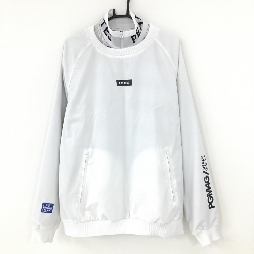 超美品】パーリーゲイツ ツインスニード 白 スクエア柄地模様 蓄熱裏地