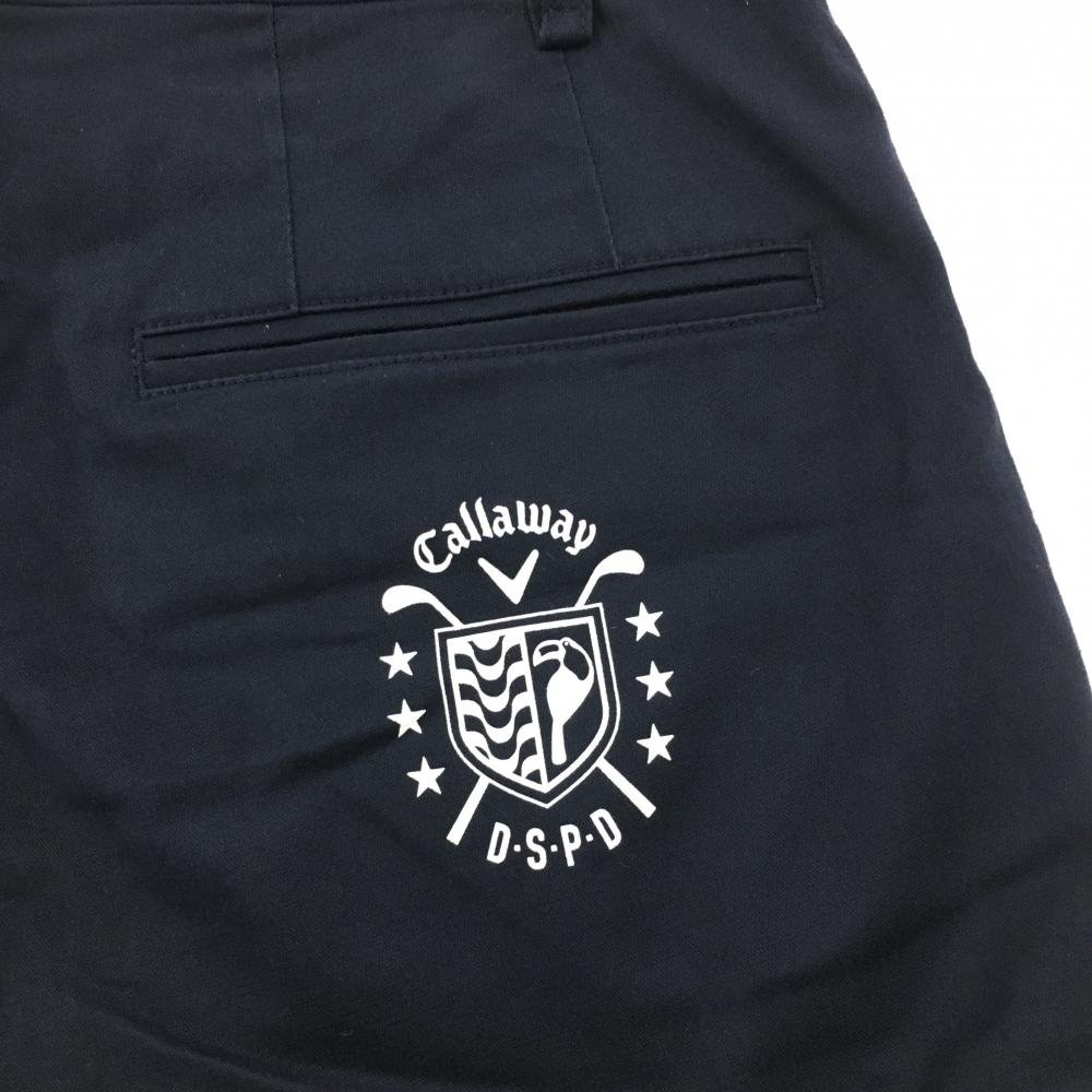 【超美品】キャロウェイ 半端丈パンツ ネイビー シンプル ストレッチ レディース M ゴルフウェア Callaway_画像3