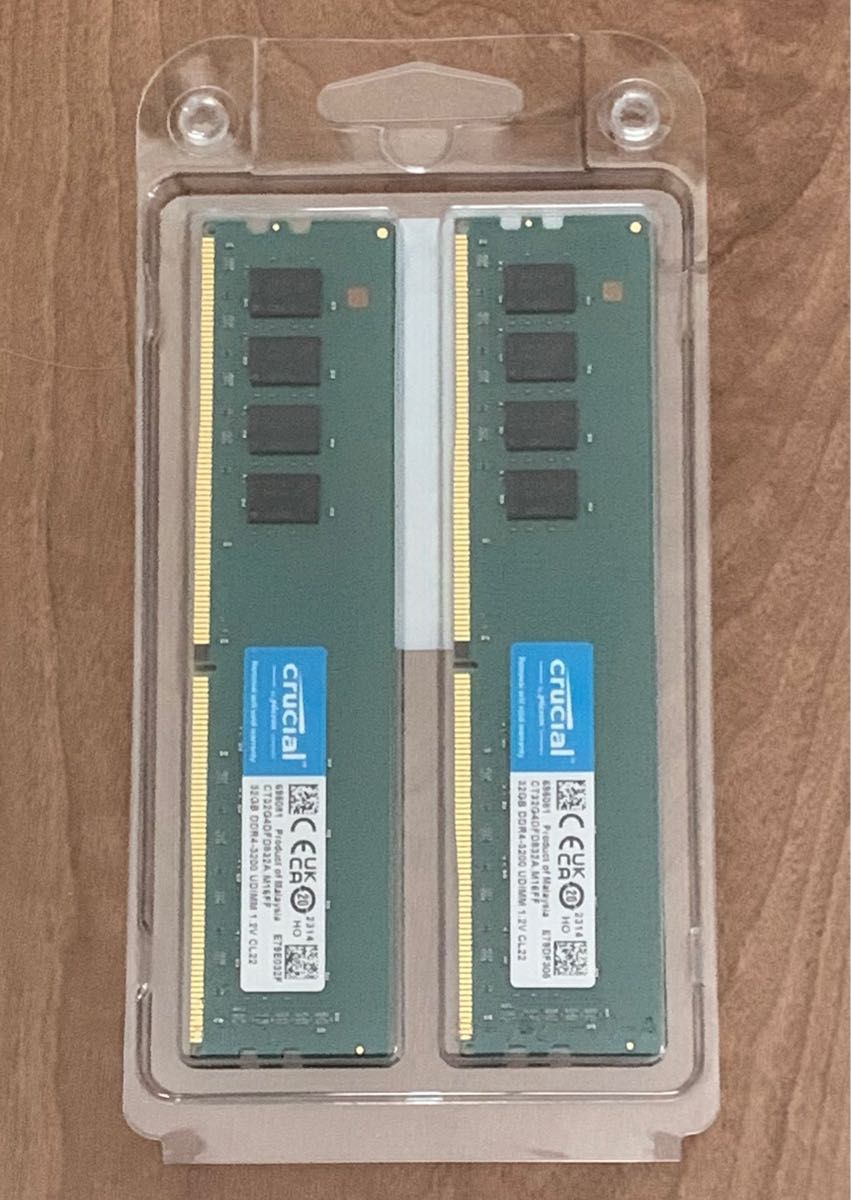 新品 DDR4 3200 64GB(32GB×2枚) Crucial