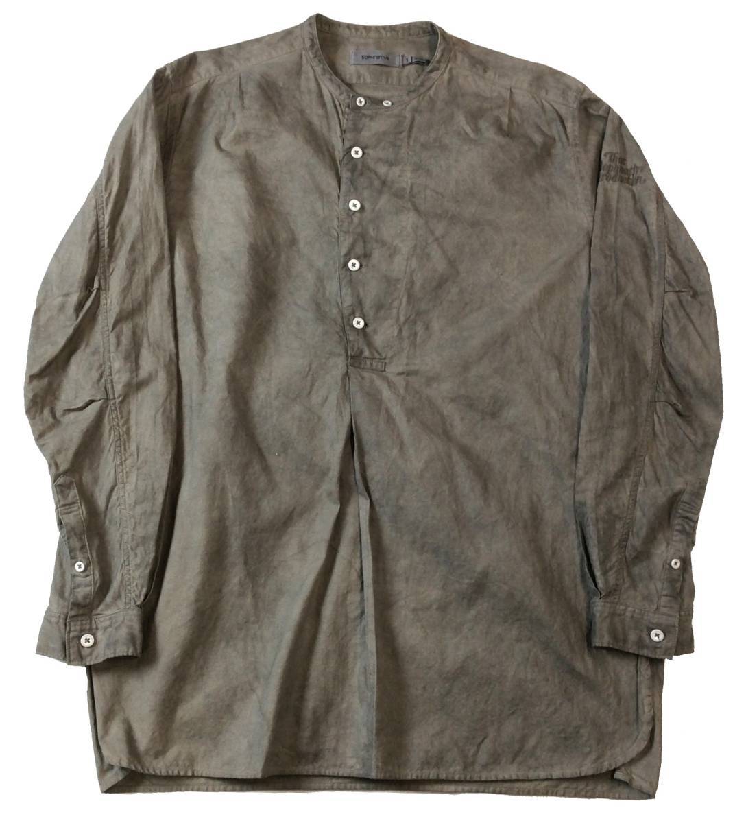 nonnative × SOPHNET ノンネイティブ ソフネット SOPHNATIVE Scientist Pullover Long Shirt バンドカラー 長袖シャツ NN-S3553 1