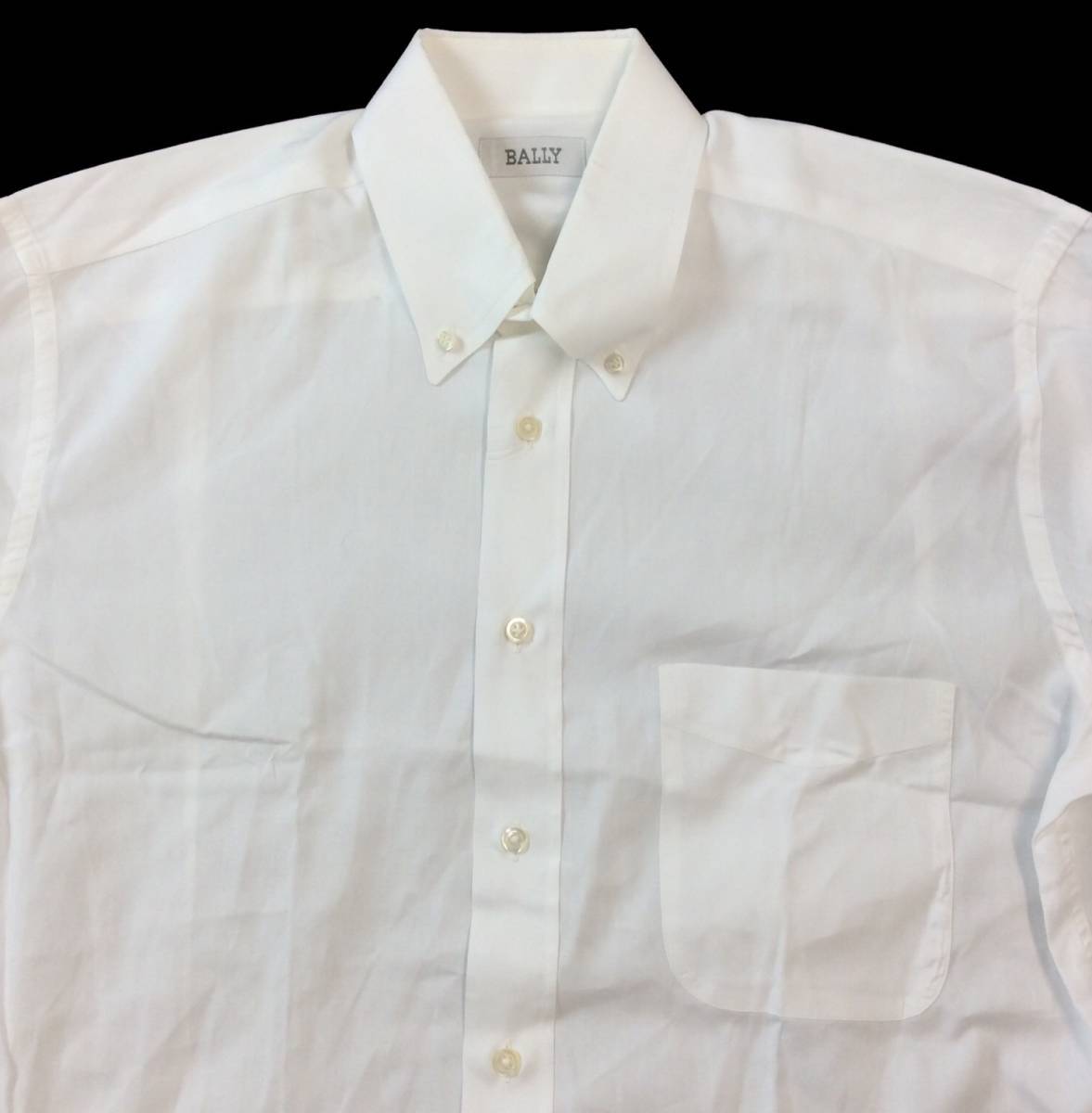 BALLY バリー 長袖シャツ ドレスシャツ ホワイト メンズ 39 / 151/2 メンズ 送料250円　(ma)_画像2