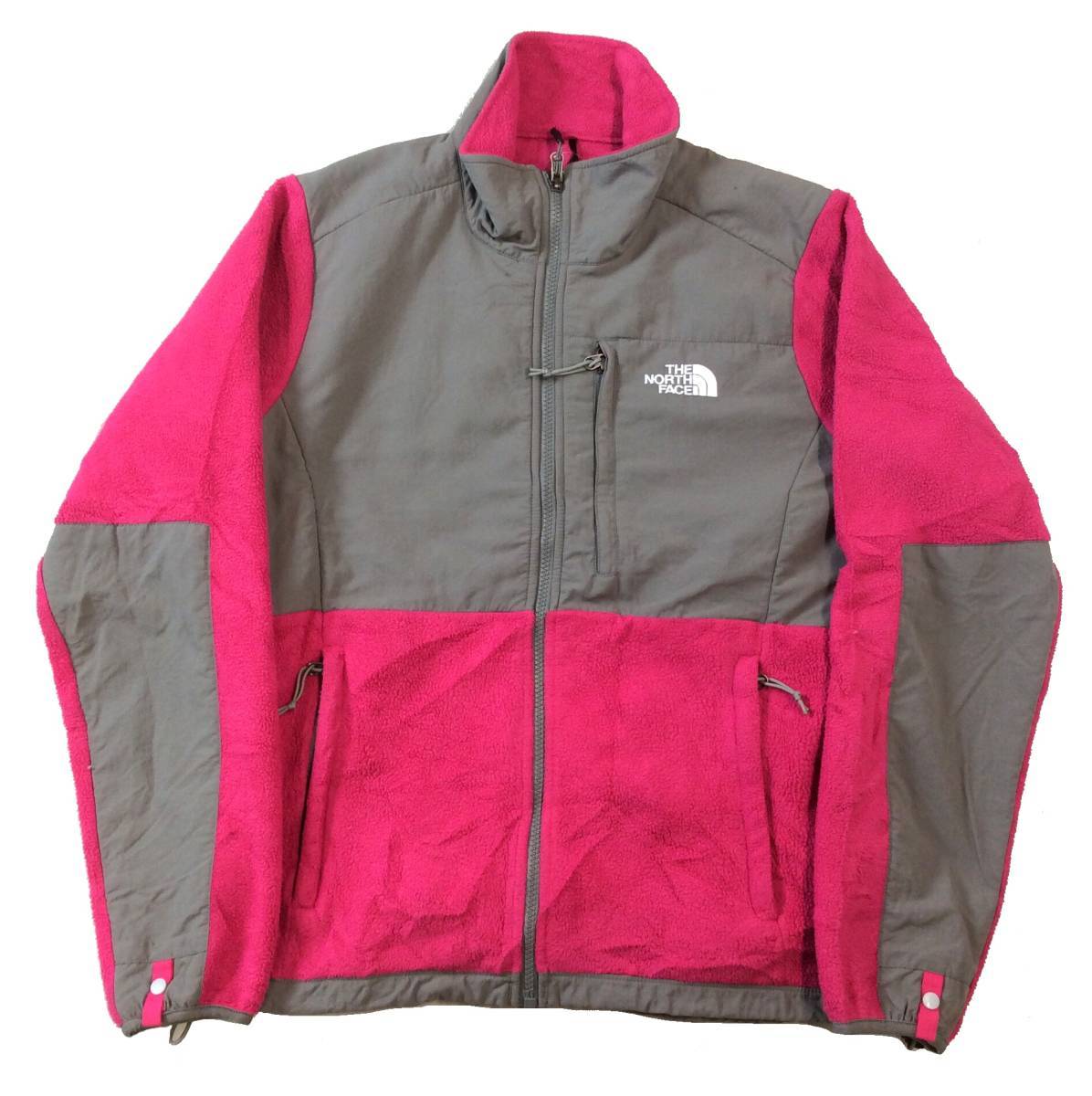 THE NORTH FACE ノースフェイス デナリ フリースジャケット ピンク グレー レディース M (ma)_画像1